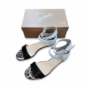 Christian Louboutin Tres Bea Flat Leopard Sandals 42